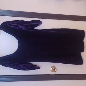 Charlotte Russe deep purple velour dress NWOT